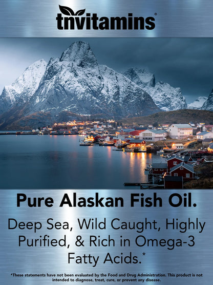 Omega-3 Fish Oil 2000mg Enteric Coated Softgels with EPA & DHA, Wild-Caught and Purified, Mercury-Free, 90 Count